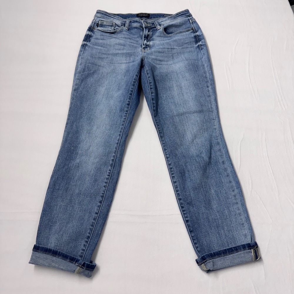 Judy Blue Boyfriend Fit Jeans Womens 7/28 Medium Wash Stretch Denim JB82335LT